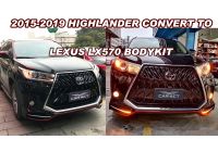 Toyota Highlander 2015-2019 convierte Lexus LX570 kit de carrocería de estilo