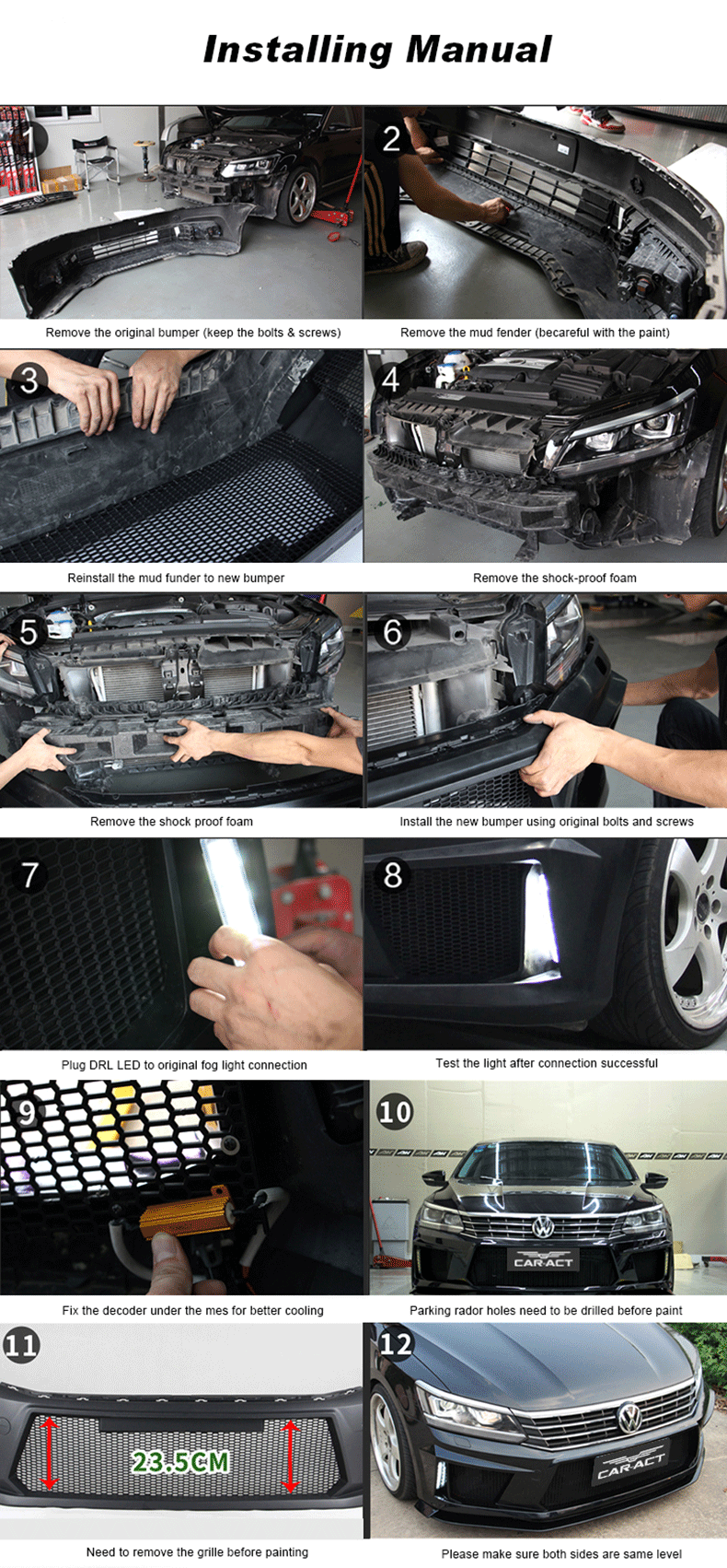 Installation Passat