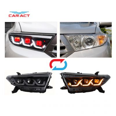 2011-2013 Toyota Highlander Kluger Triple LED Beam Headlights