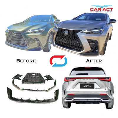 2022 Lexus NX250 NX350 NX350h NX450h Basic Version Upgrade to 2022 Lexus NX F Sport Grille Splitter