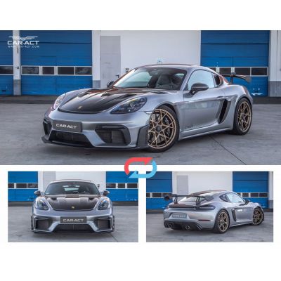 Porsche 718 Boxter Spyder Cayman Convert to GT4 RS Style Bodykits