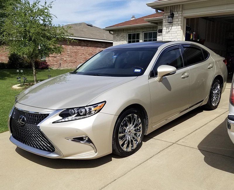 Premium front grille swap for Lexus ES350 LS version