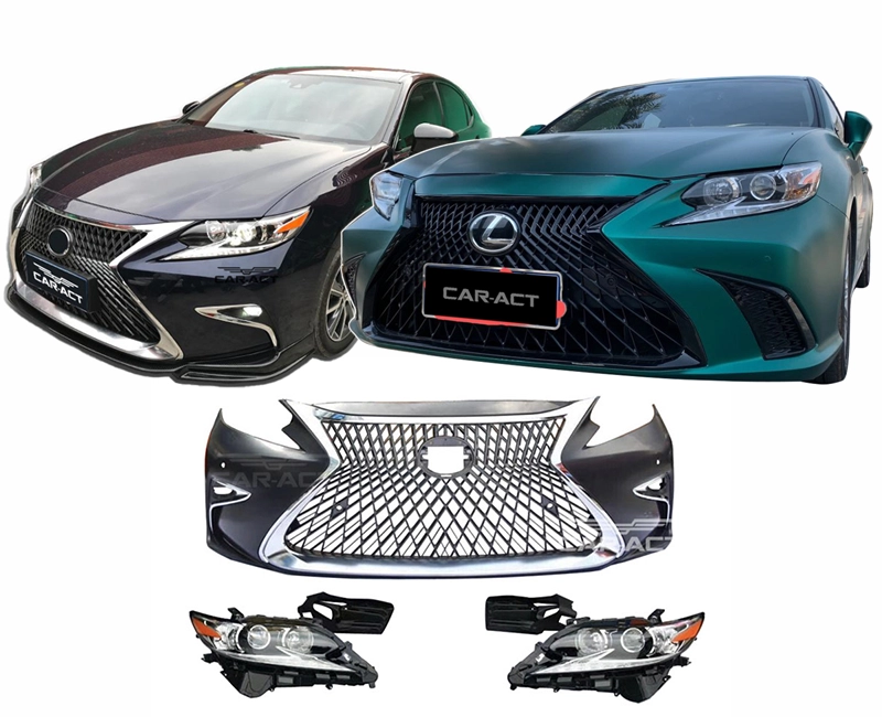Complete LS-style bumper + headlight retrofit for 2013-2018 ES240 es350 es250
