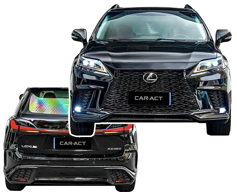 Before and after view of RX with 2023 F Sport Performance conversion