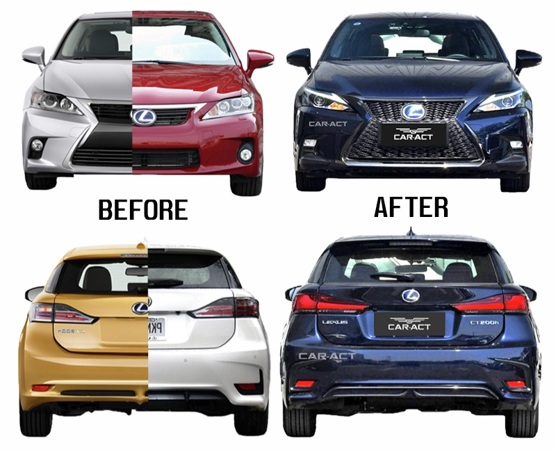 Before and after view of CT200h