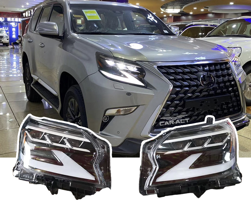 2014-2023 Lexus GX460 2023 style LED triple beam headlights bright modern lighting upgrade