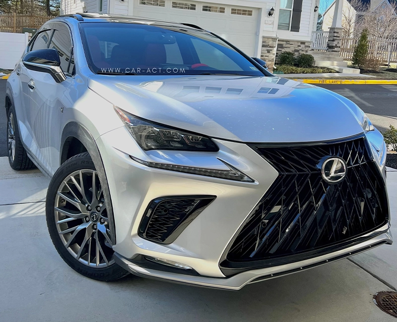 2016 Lexus NX200t with aftermarket front bumper installed