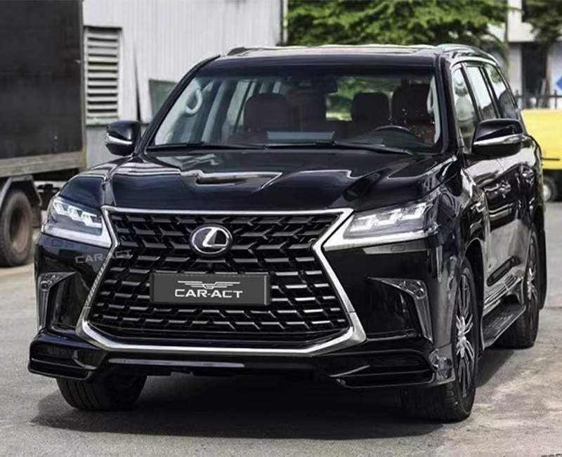 Refined TRD style front bumper with sophisticated grille for 2016-2021 LX570