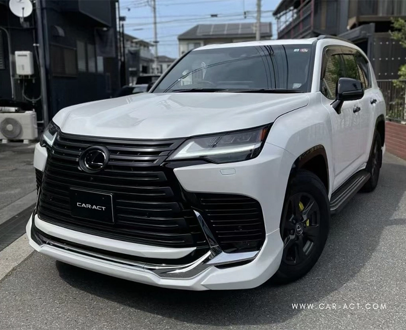 Modellista style front lip spoiler on 2022+ Lexus LX600
