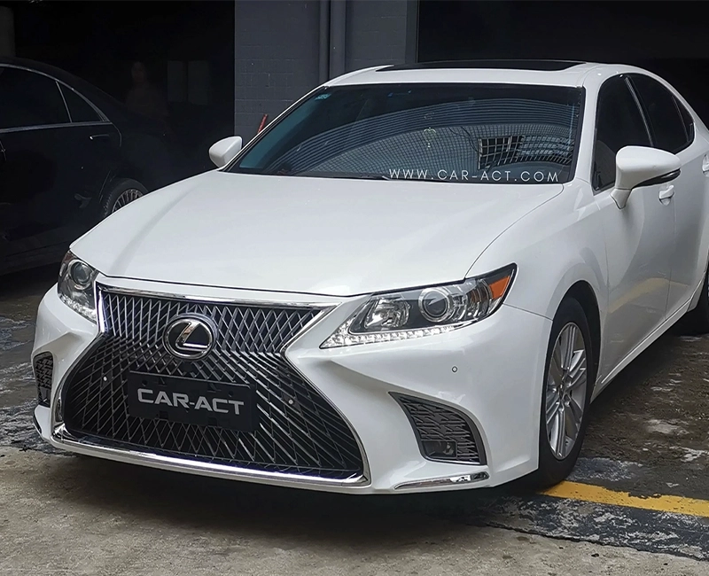 2024 Lexus LS style front bumper on a 2013-2015 Lexus ES sedan.