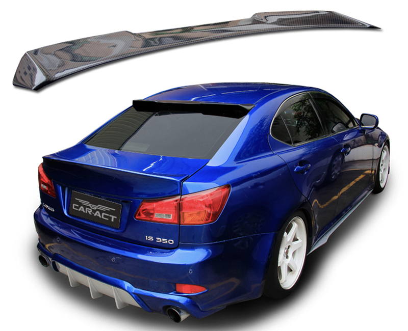 2006-2012 Lexus IS carbon fiber top spoiler aggressive racing sport styling