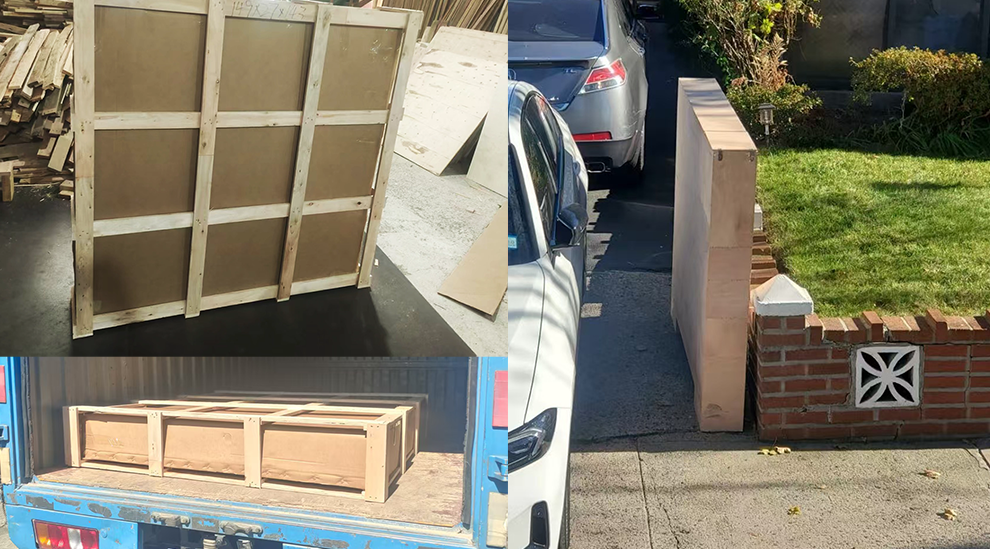 strong and secure crate for bonnet package