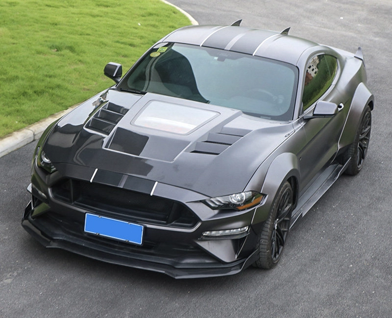 2019 Ford Mustang GT with transparent carbon hood
