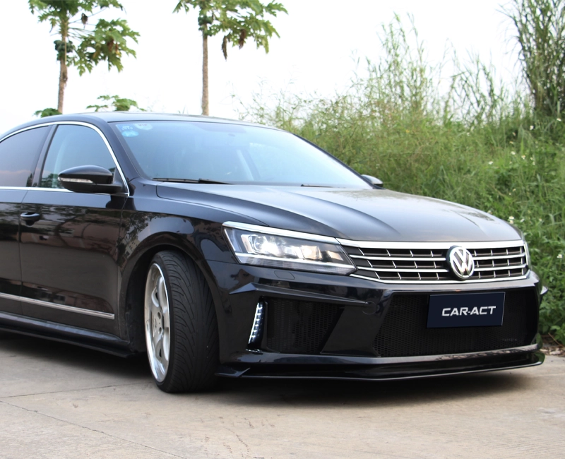 Golf R400 style front lip spoiler for Passat B8