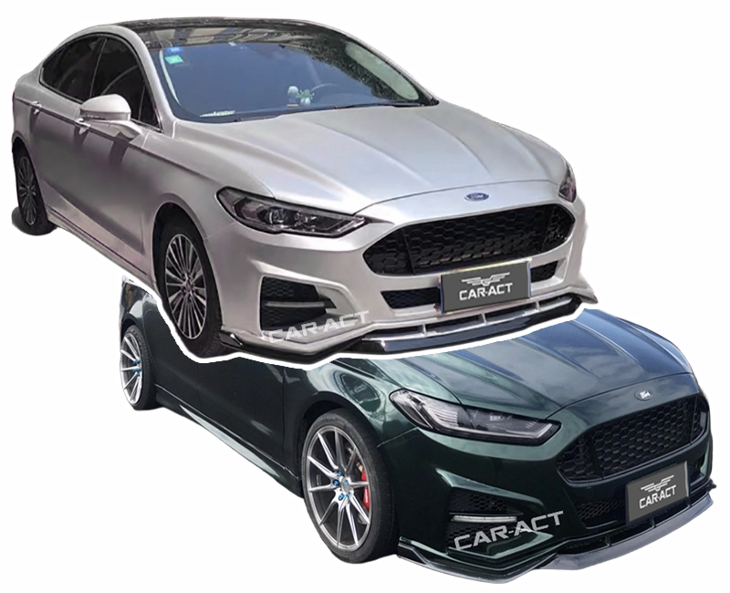 GFM style front bumper with integrated grille DRL splitter for 2013-2020 Ford Fusion Mondeo