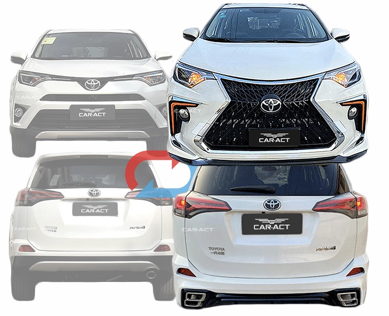 Before and after JDM performance conversion RAV4 facelift