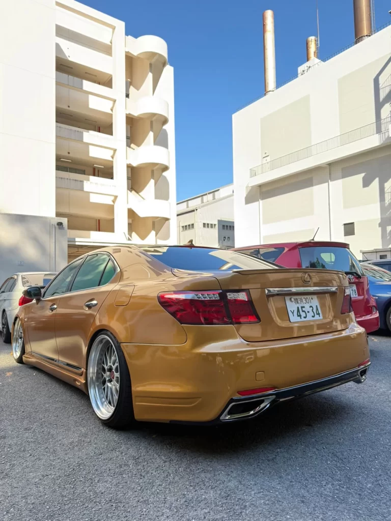 2007-2012 Lexus LS460 LS600h converted with V-Vision style rear bumper