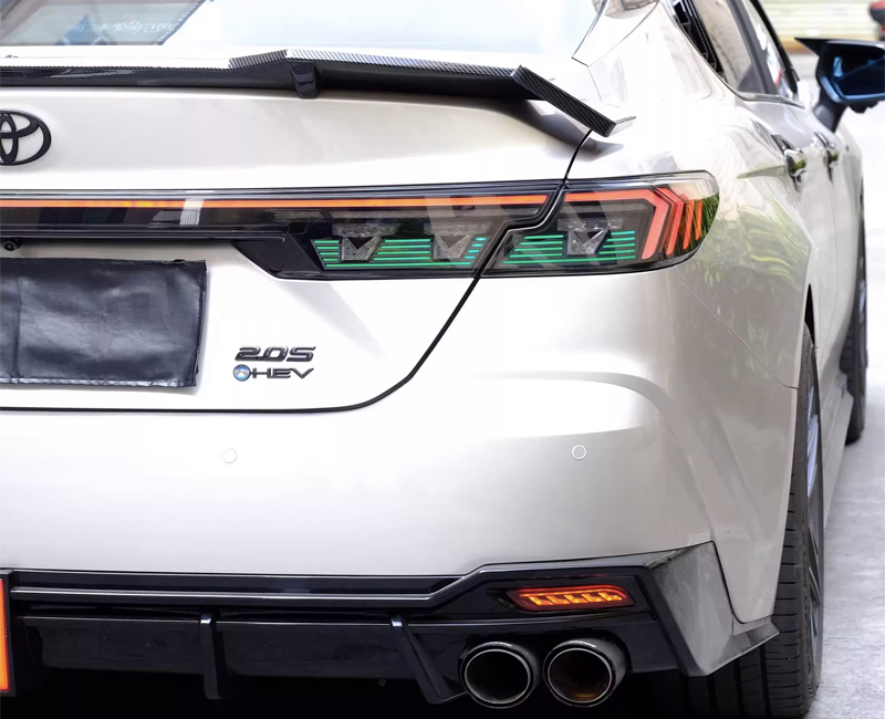 2025 Toyota Camry with run through LED tail lights installed