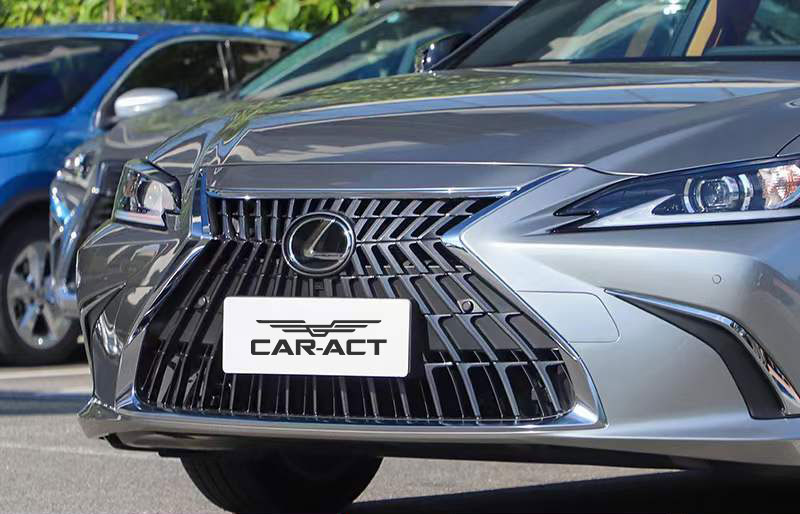 Lexus ES spindle grille chrome and grey design