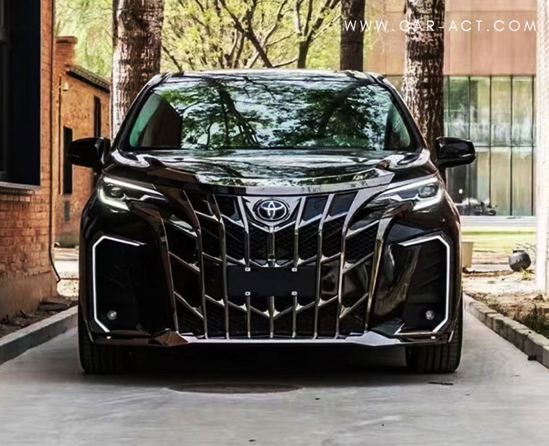 Toyota Sienna Alphard style body kit front view