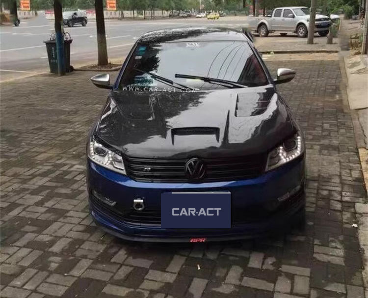 Passat carbon fiber hood front view