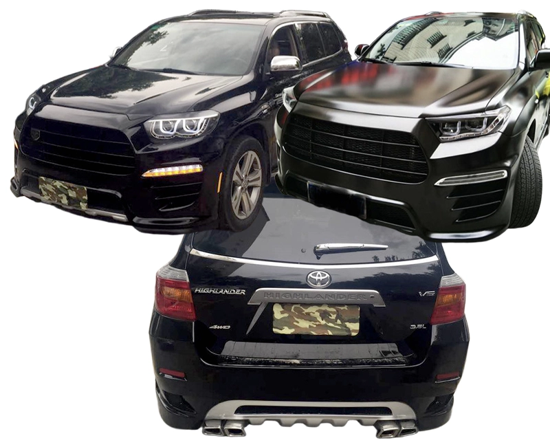 Toyota Highlander Hamann style body kit front view