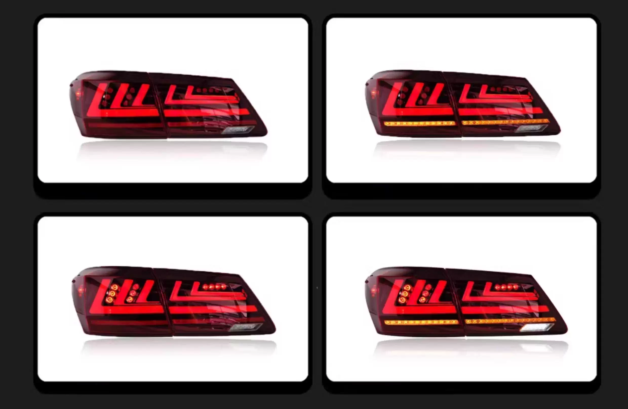 Lexus ES 2007-2012 LED tail lights L shape design