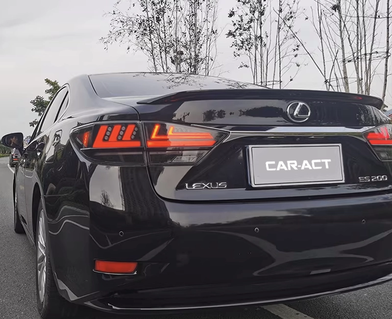 Lexus ES L shape LED tail lights sequential signal