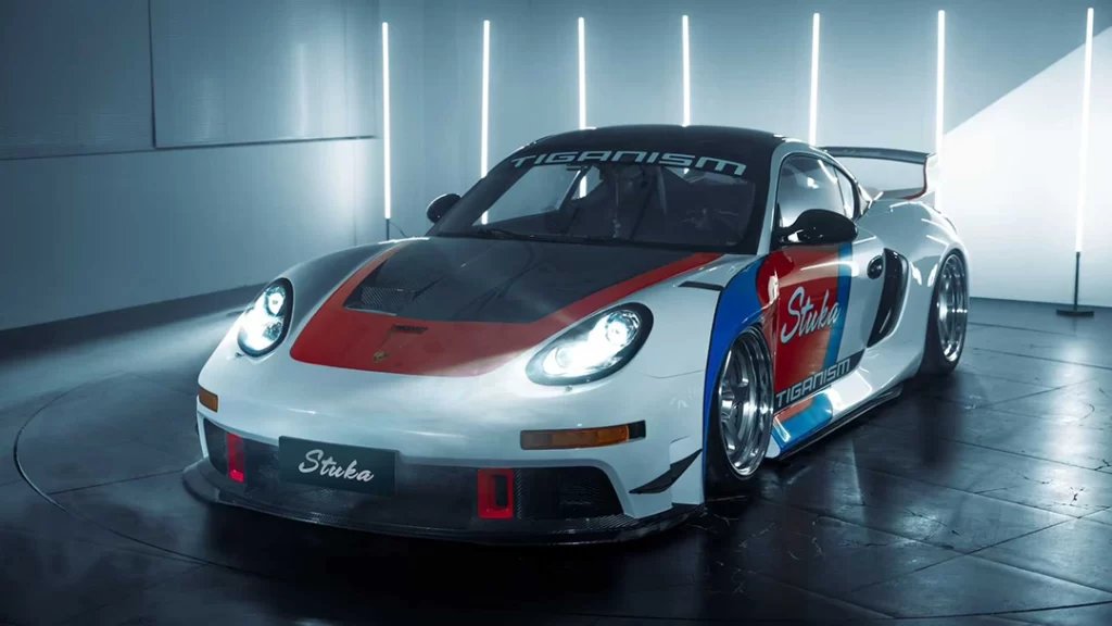 Porsche Cayman carbon fiber hood