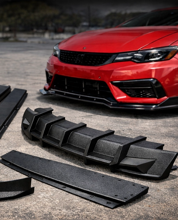 OEM style painted bumper finish reflection