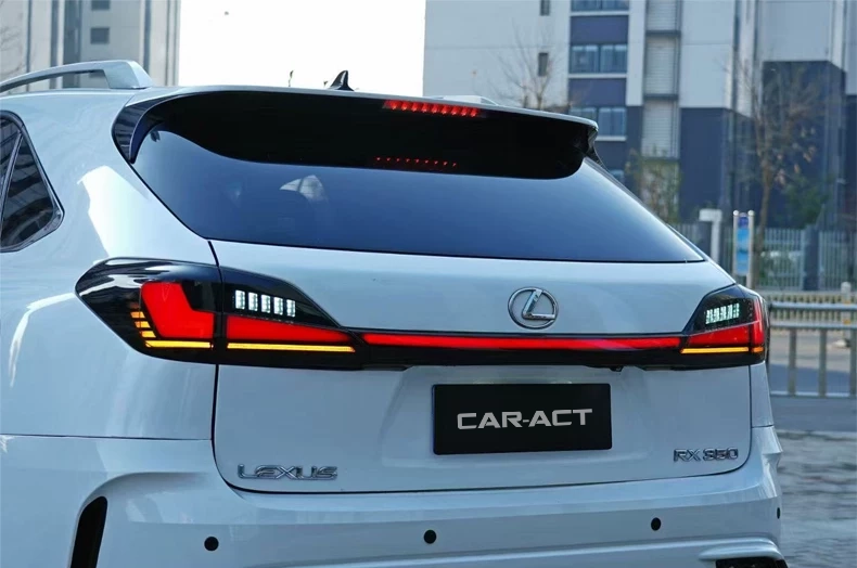Lexus RX run through tail lights