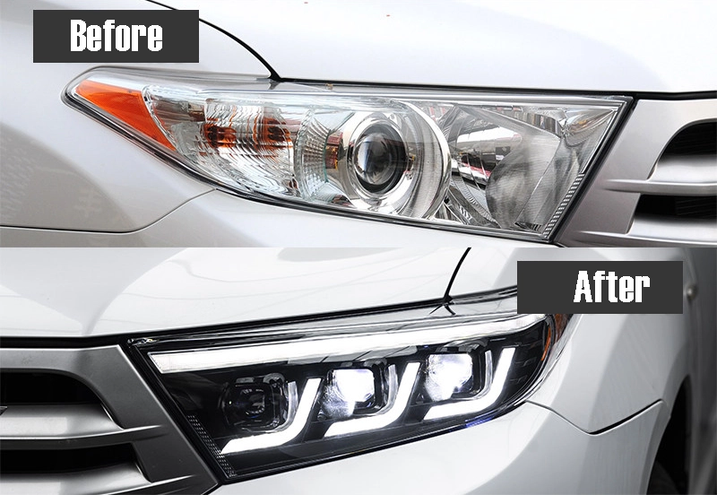 Toyota Highlander custom headlights