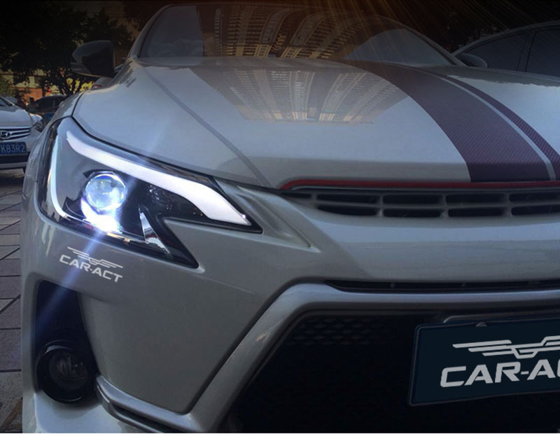 Toyota Reiz LED DRL upgrade HID bulb
