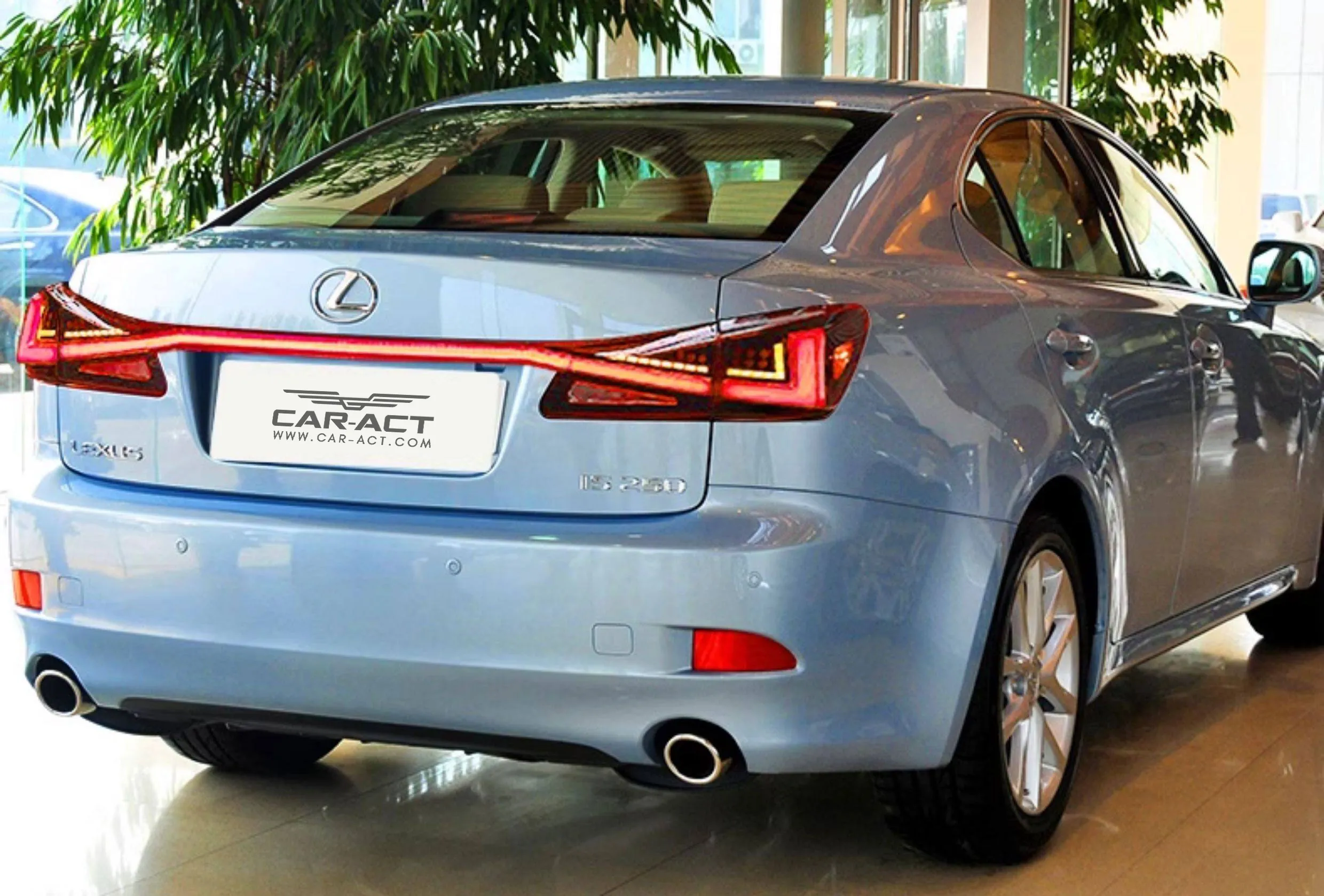 Lexus IS smoked black tail lamps upgrade