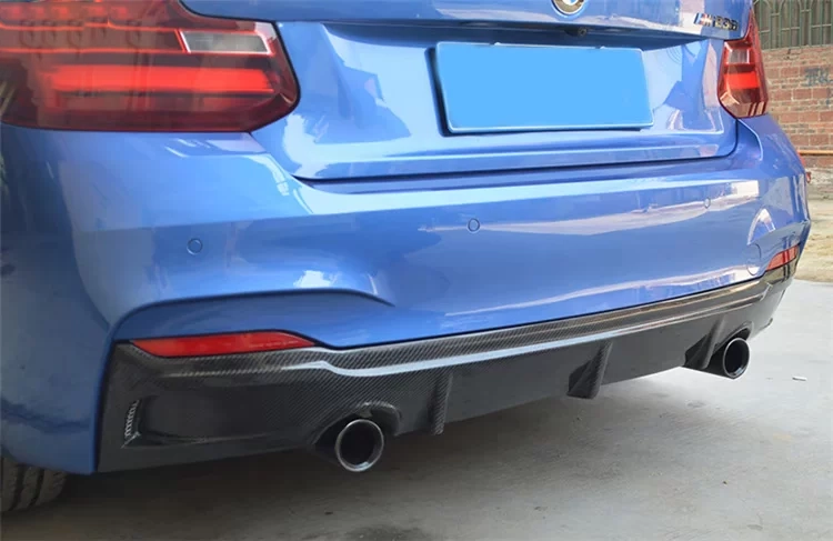 BMW F22 quad exhaust diffuser