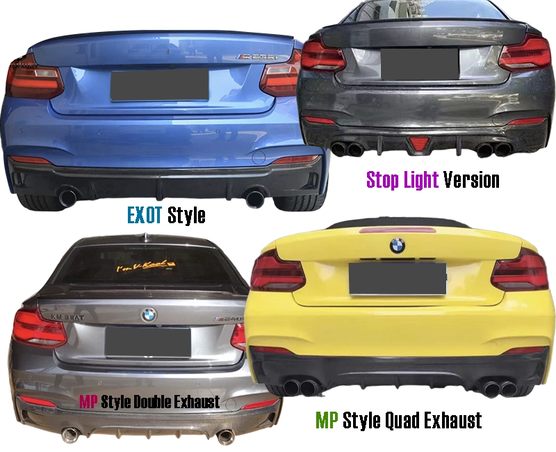 BMW F22 Exot style diffuser