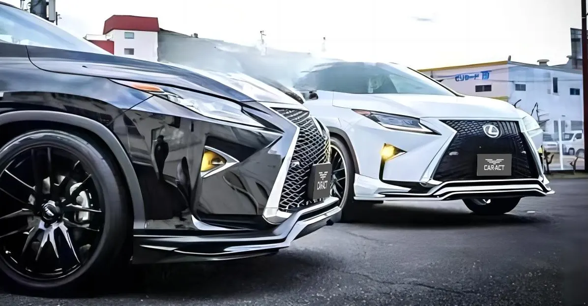 Lexus RX450h carbon fiber rear diffuser lip