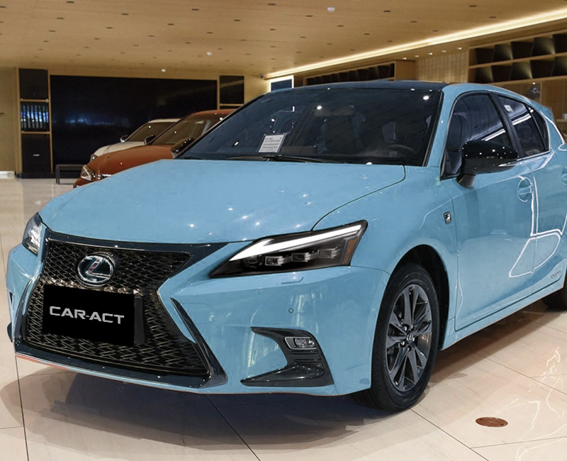 Lexus CT200h four beam LED headlight front view